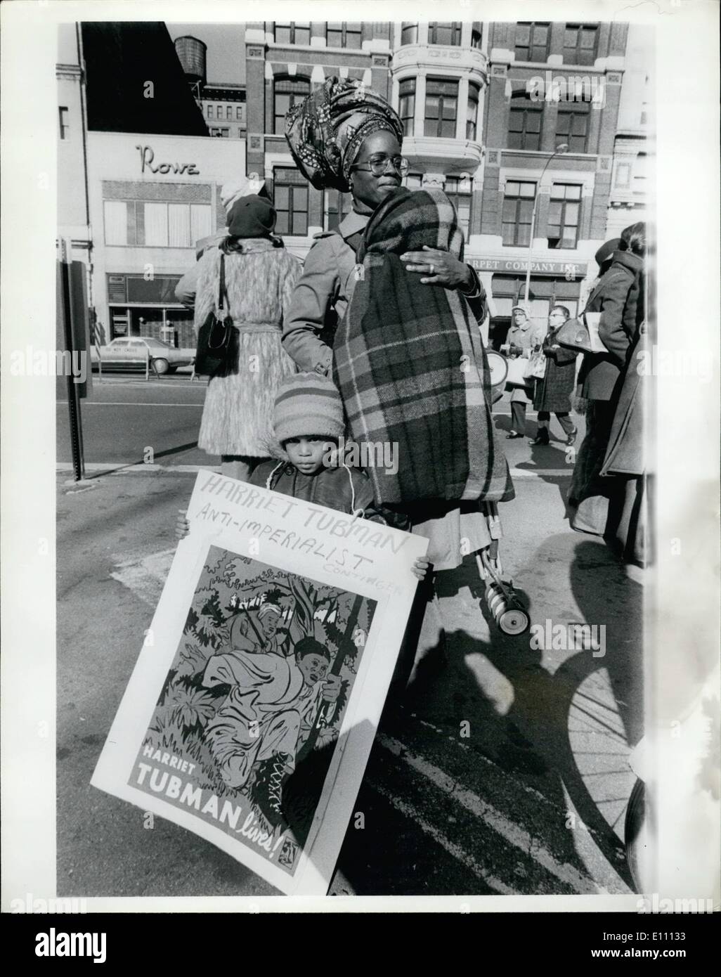 3. März 1975 - war Harriet Tubman ein Sklave. geboren, US-amerikanischer Abolitionist (CEA 1820-1913) und Dirigent der Underground Railroad. Internationaler Frauentag. NEW YORK CITY Stockfoto