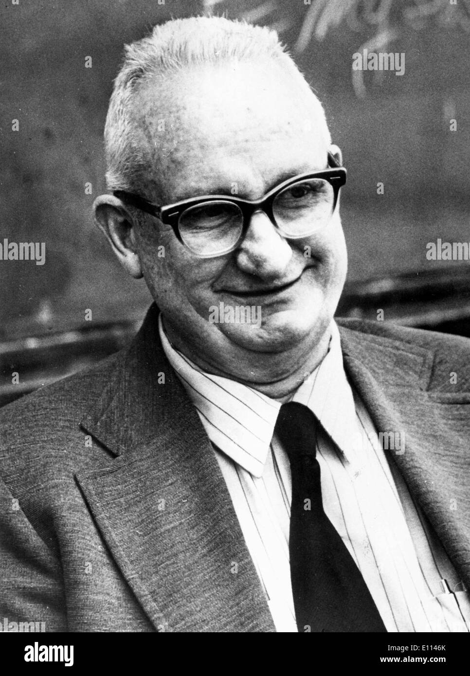 29. Oktober 1975; Stockholm, Schweden; Columbia University Physiker JAMES RAINWATER, teilt die 1957 Nobelpreis für Physik. Stockfoto