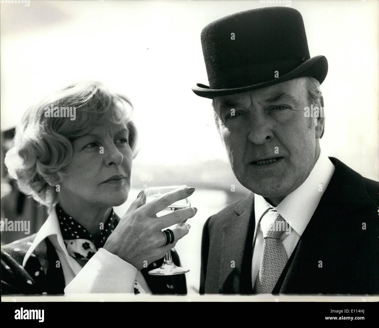 8. August 1975 - amerikanische Schauspielerin Elaine Stritch Star In London Wochenende neue Comedy-Serie '' zwei Unternehmen '': London-Wochenende Stockfoto