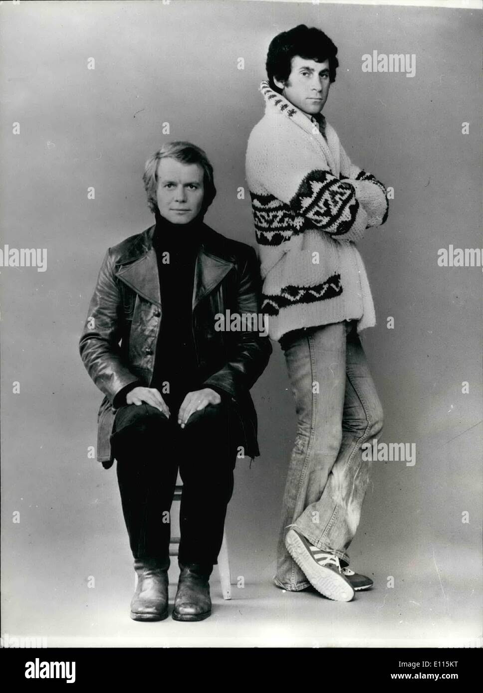 1. Januar 1976 - STARSKY und HUTCH, SPLIT-UP? Es sieht aus wie das berühmte paar in der TV-Serie '' Starsky and Hutch"können Stockfoto