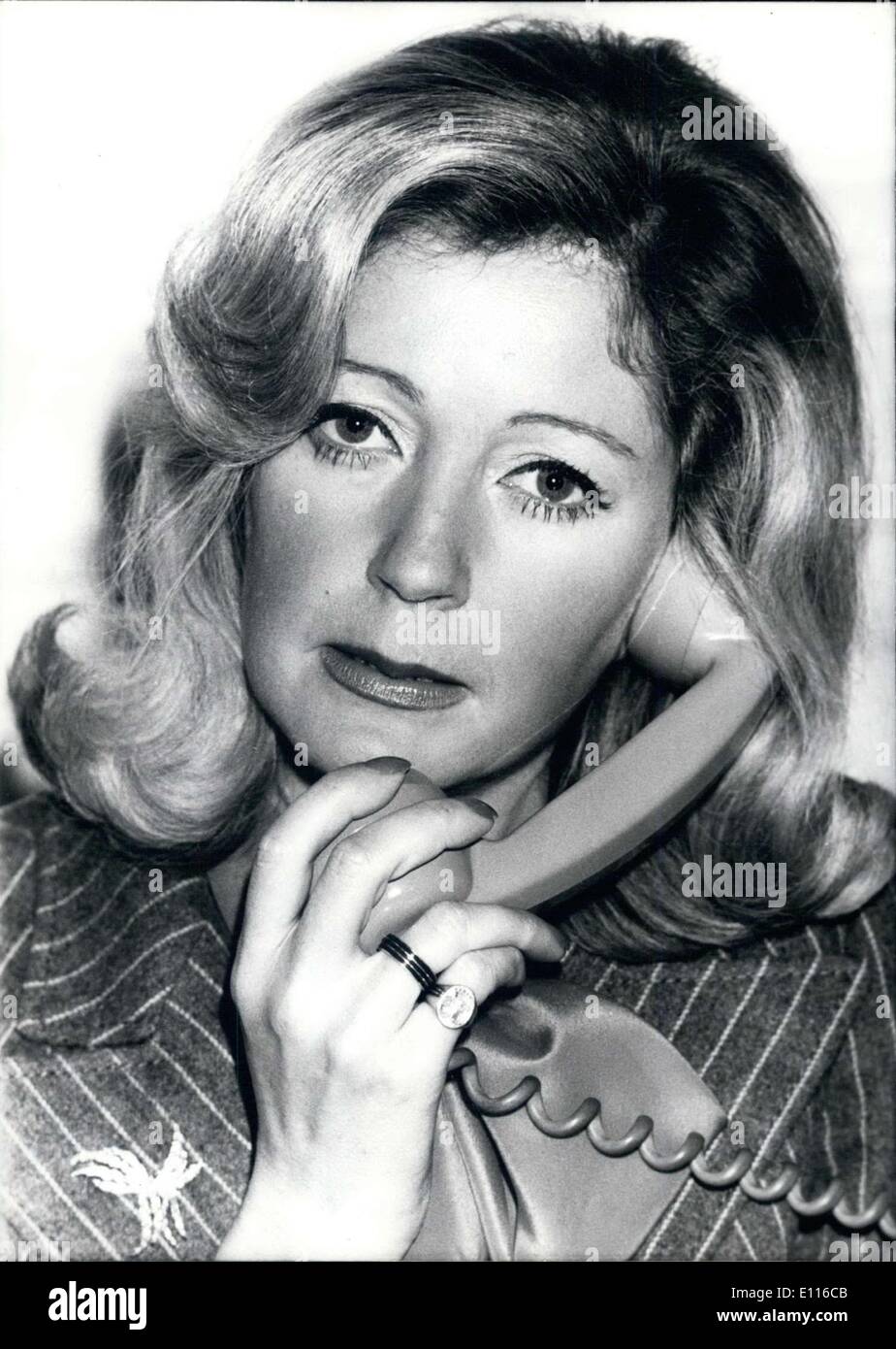 10. Februar 1976 - Brigitte Gastines der französischen Organisation SVP Stockfoto