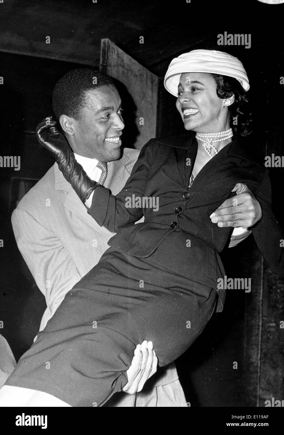 Dorothy Dandridge und Alex Cressan wird Co-star Stockfoto