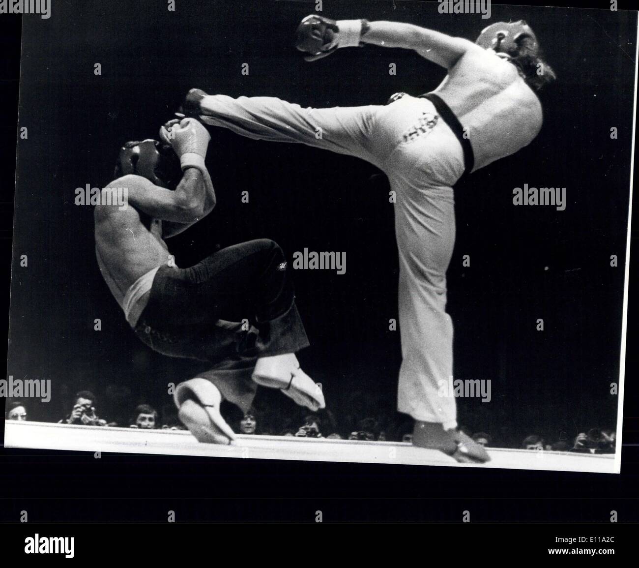 3. Juni 1976 - Karate mit A Unterschied gezeigt In Paris: Eine neue Art des Namens Vollkontakt-Karate zeigte sich für Stockfoto