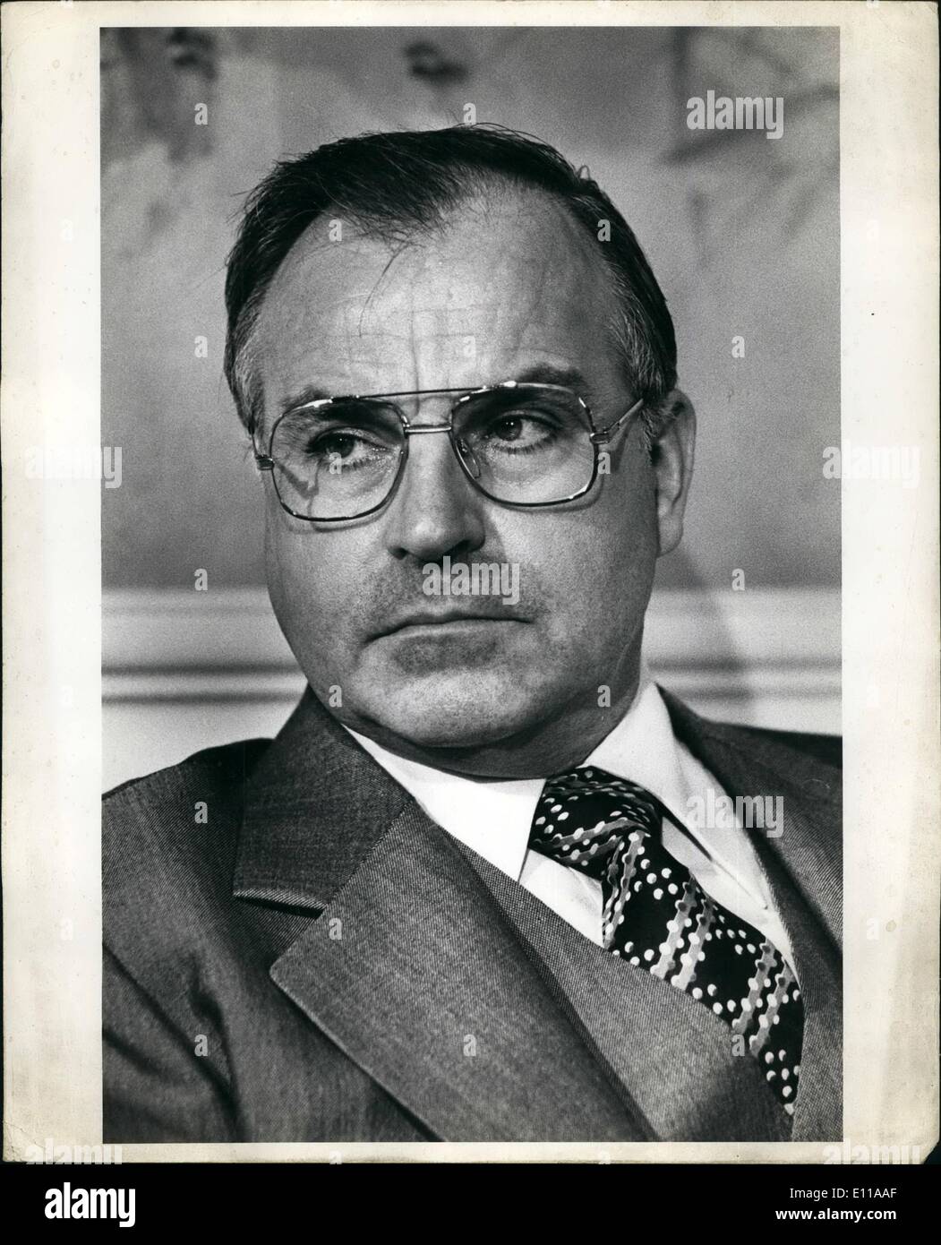 6. Juni 1976 - Helmut Kohl Waldorf T. NYC Stockfoto