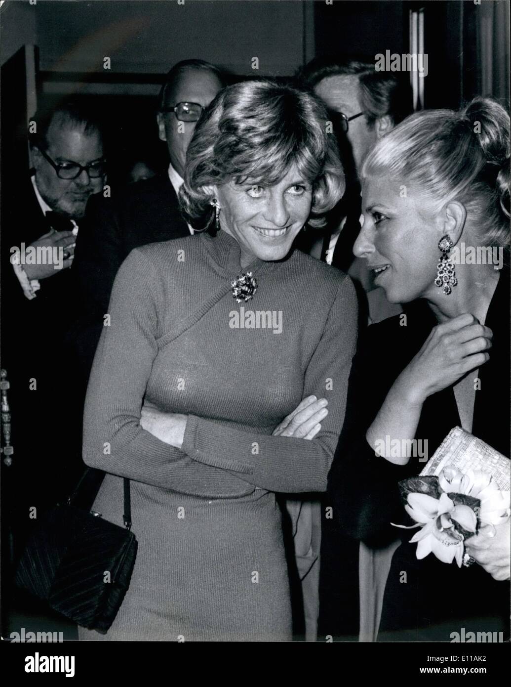 10. Oktober 1976 - Frau Jean (Kennedy) Smith in eine Frage der Zeit-Benefiz-Gala. Stockfoto