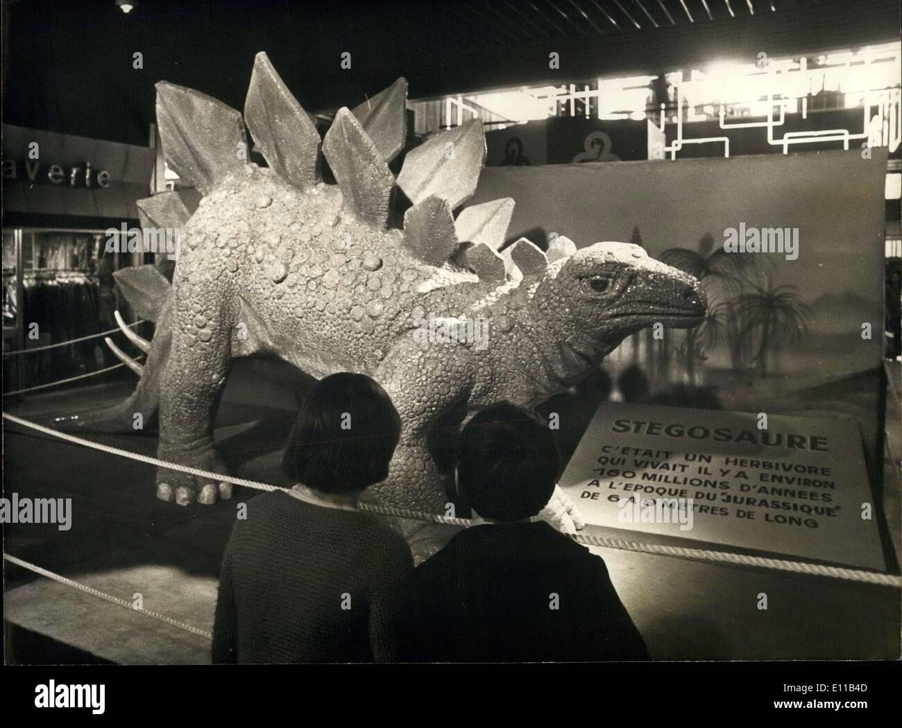 20. Oktober 1976 - durchstreiften diese Dinosaurier Erde 6 - 9 Million Years Ago Stockfoto