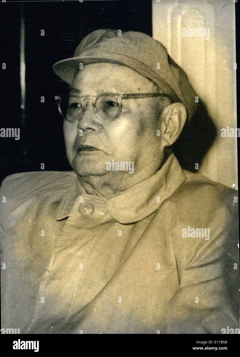 2. November 1976 - er ist 77 Jahre alt. Stockfoto