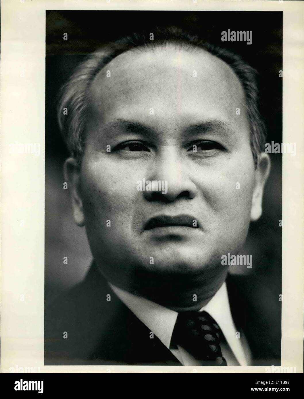 11. November 1976 - Vietnams Beobachter bei den Vereinten Nationen. Ding Ba Thi. Stockfoto