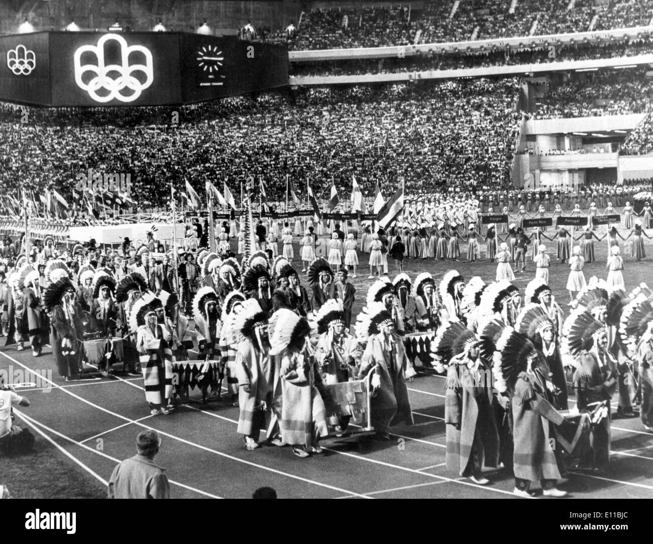 Closing Ceremony Olympischen Spielen in Montreal Stockfoto