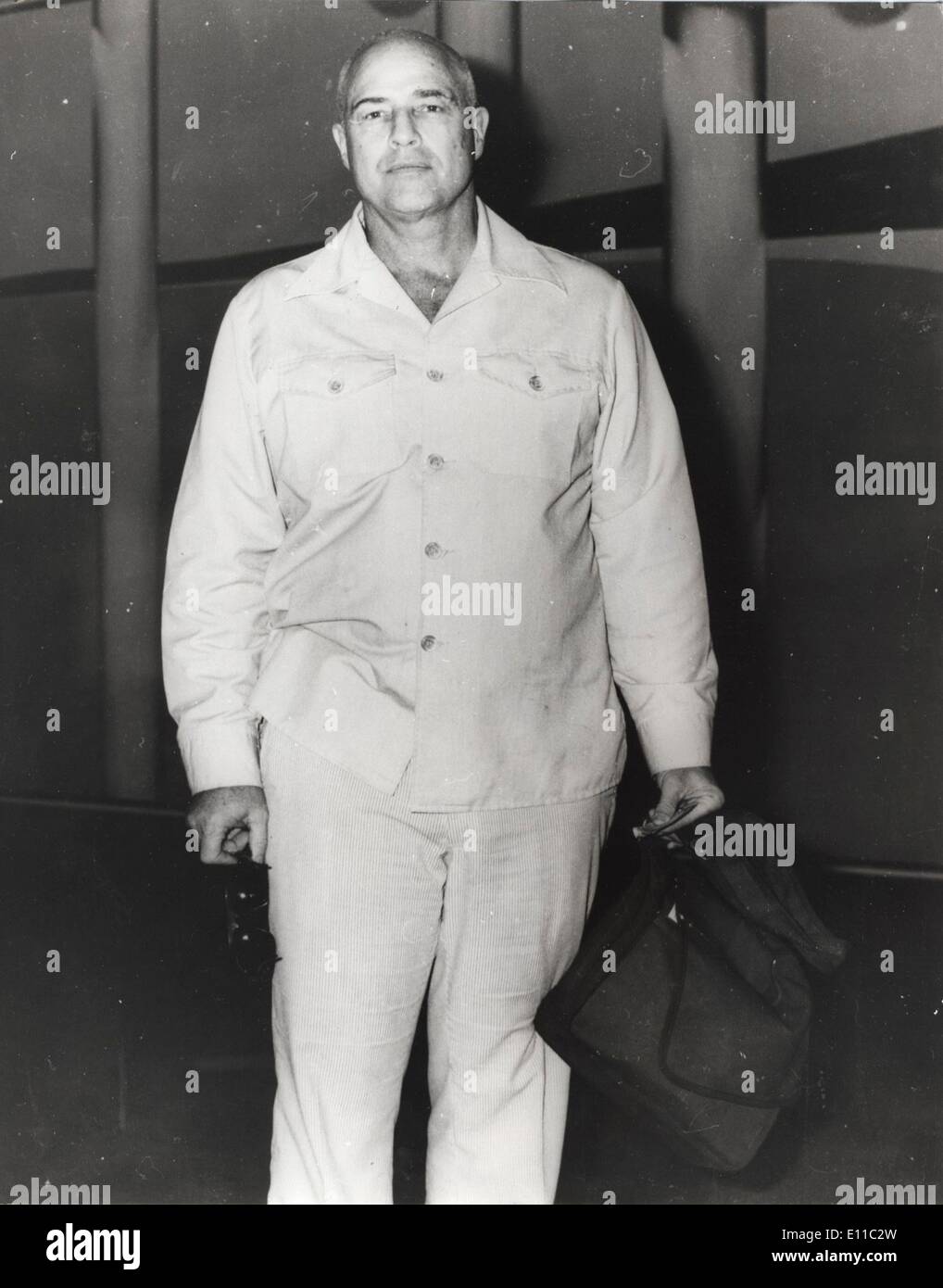 23. Dezember 1976 ist - Sydney, Australien - legendäre Schauspieler MARLON BRANDO im Alter von 80 Jahren von unbekannten Ursachen in Los Angeles gestorben. Seiner langen Stockfoto