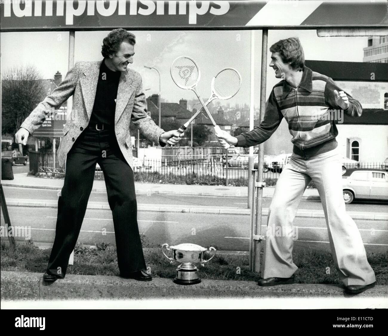 3. März 1977 - britische Lucas öffnen squash Championship, Wembley.: At the London ESSO Hotel im Wembley-Stadion heute versammelt alle die Stockfoto