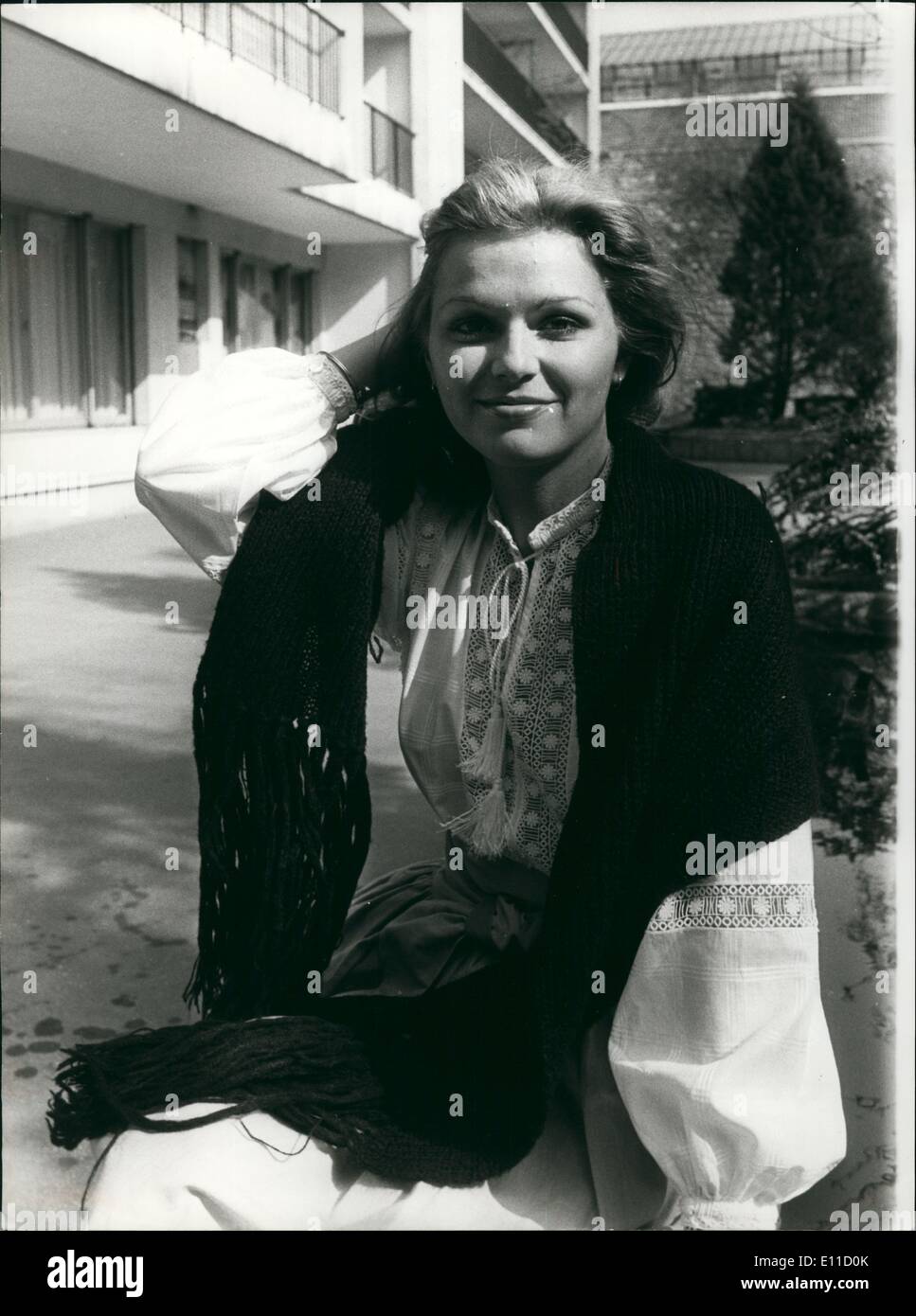 4. April 1977 - verließ Jeane Sie ihre Heimatstadt in Kalifornien versuchen ihr Glück in Paris, wo sie vor Promis und Stars durchführen und erhalten ihre Anerkennung und Aufmerksamkeit. Sie werden ihren neuesten Hit '' The Harlem Kapelle '' im Olympia mit einem amerikanischen durchführen Stockfoto