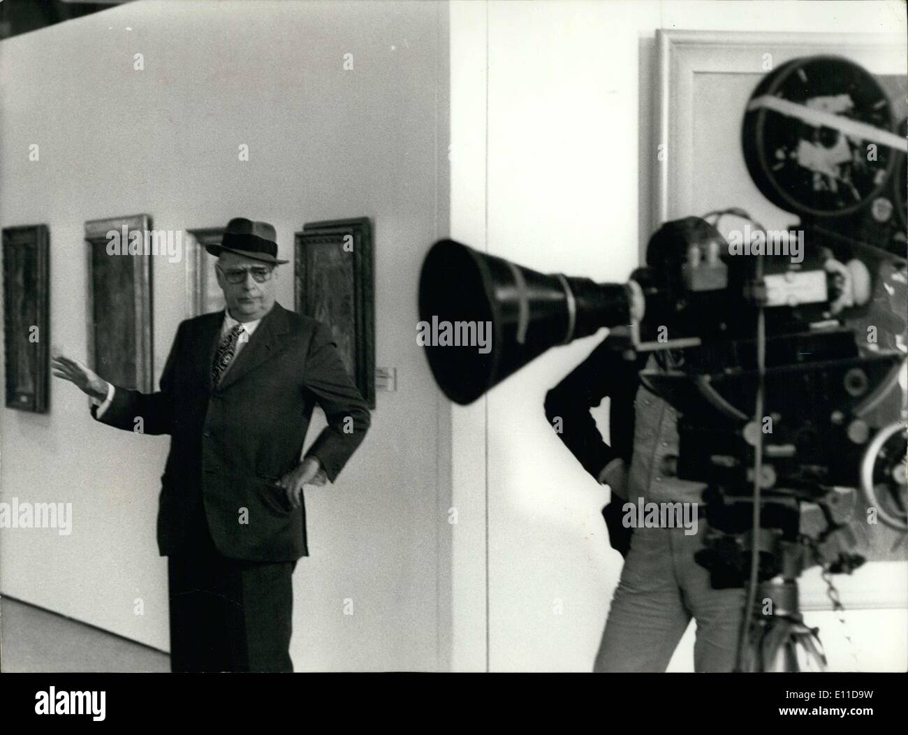 20. April 1977 - Roberto Rossellini Regie Dokumentarfilm Centre Pompidou Paris Stockfoto