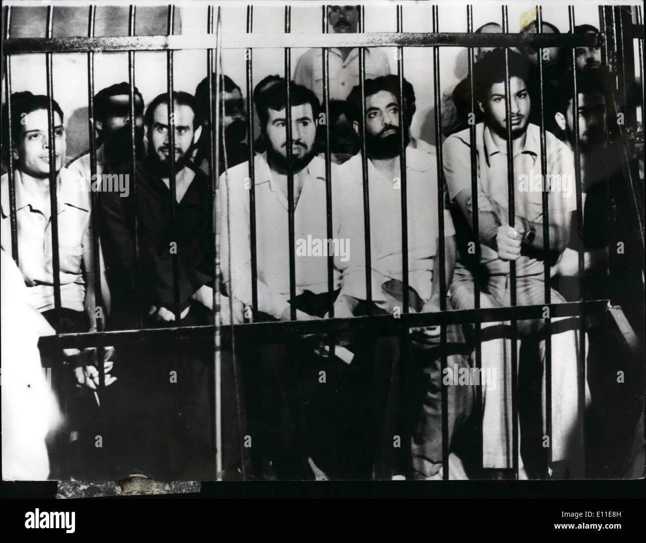 Sept. 09, 1977 - Takfir und Auswanderung Gruppe The Trial: The Takfir und Auswanderung Gruppe stehen vor Gericht in Kairo, Ägypten, für Stockfoto