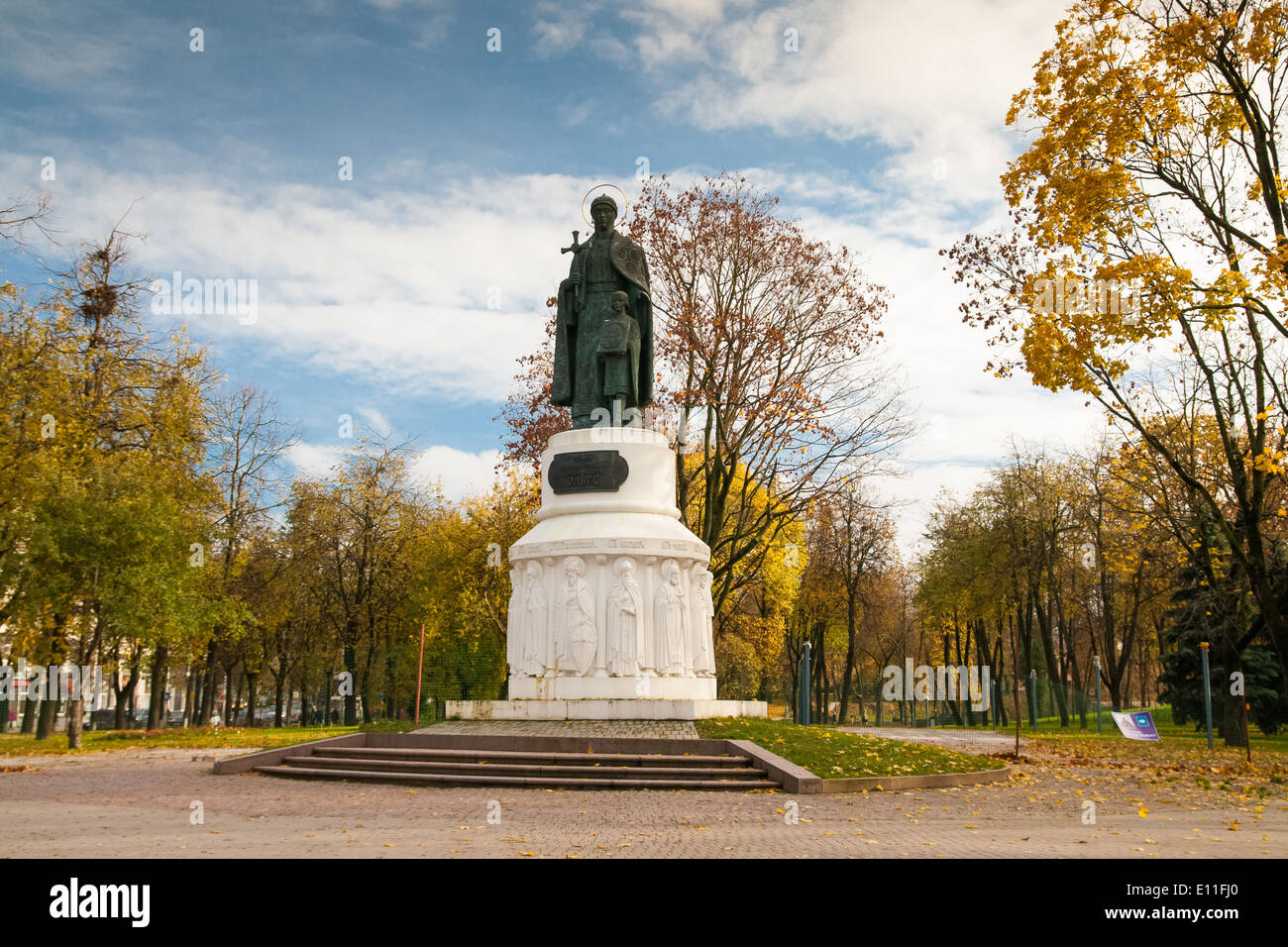 Denkmal für Saint Prinzessin Olga. Pskow. Russland Stockfoto