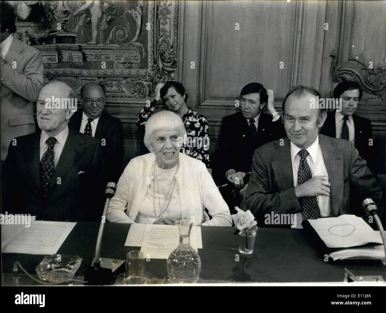 19. Juli 1978 - Lillian Carter auf OECD Briefing am der Sahel-Zone Stockfoto