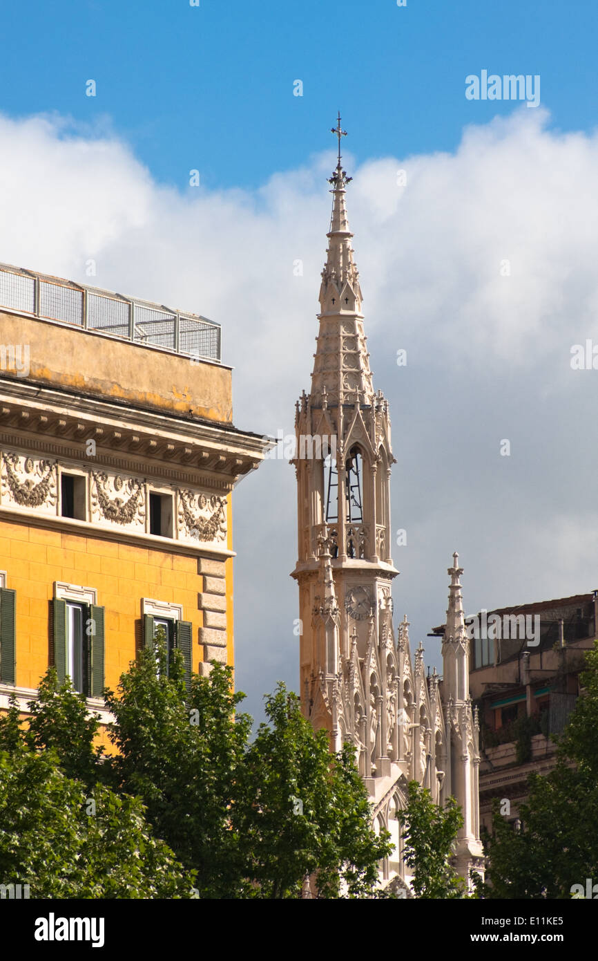 Kirchturm, Rom, Italien - Kirchturm, Rom, Italien Stockfoto