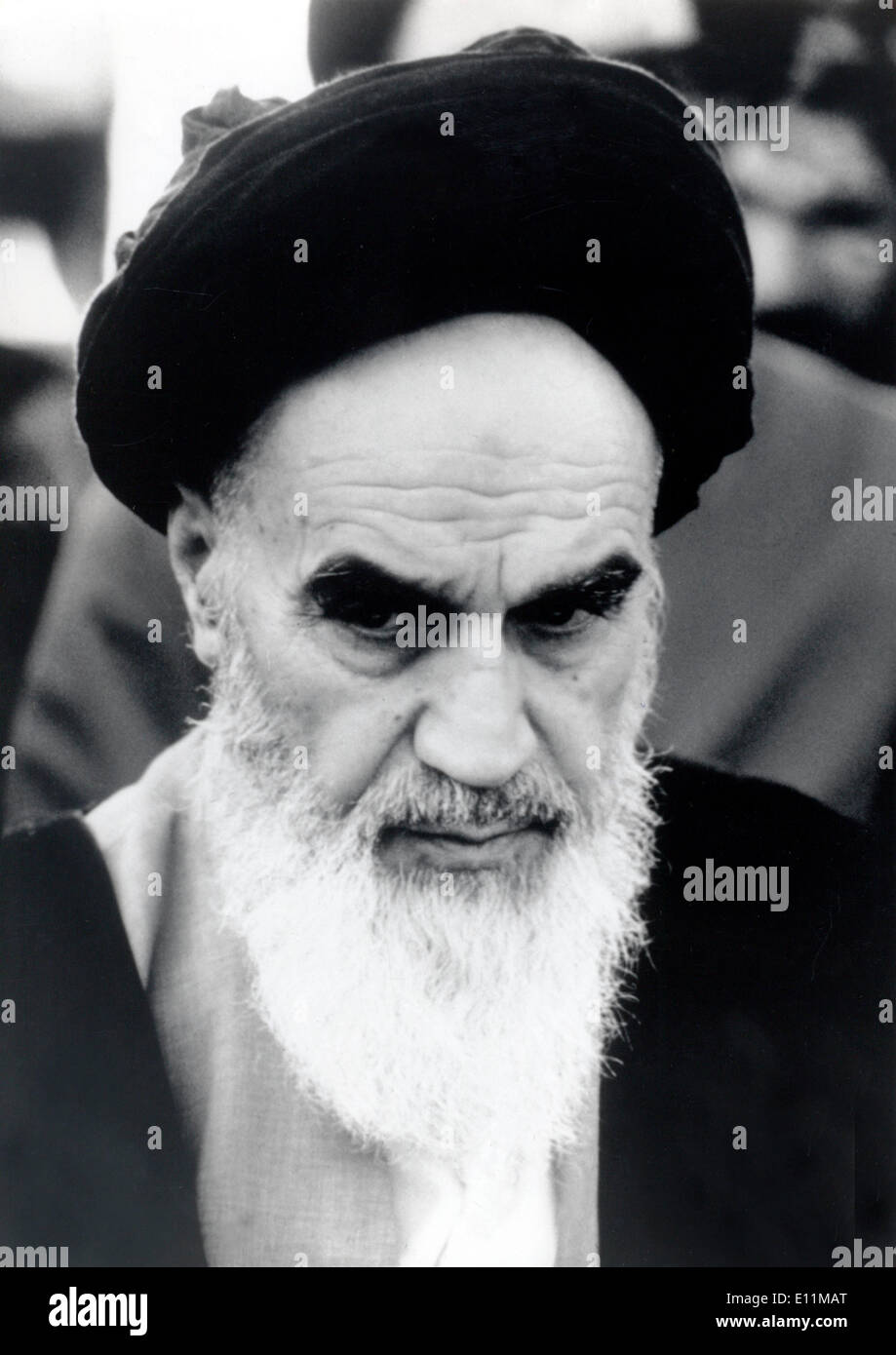 5200182 (900324) beteiligt KHOMEINI (24.09.1902 - 03.06.1989, Ruhollah Mussawi HENDI) Iranischer Religionsf Hrer Und Stockfoto