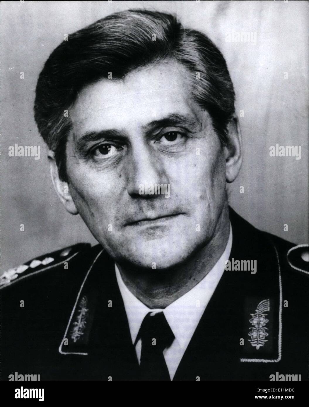 11. November 1978 - zog der deutsche General Harald Wust; Am 28. November 1978 Harald Wust Bild, der erste Rang General im Ge Stockfoto