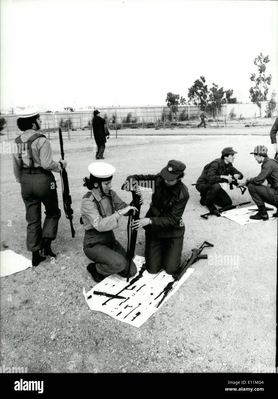 2. Februar 1979 - Ausbildung der tschechischen Frauen Soldaten. Stockfoto
