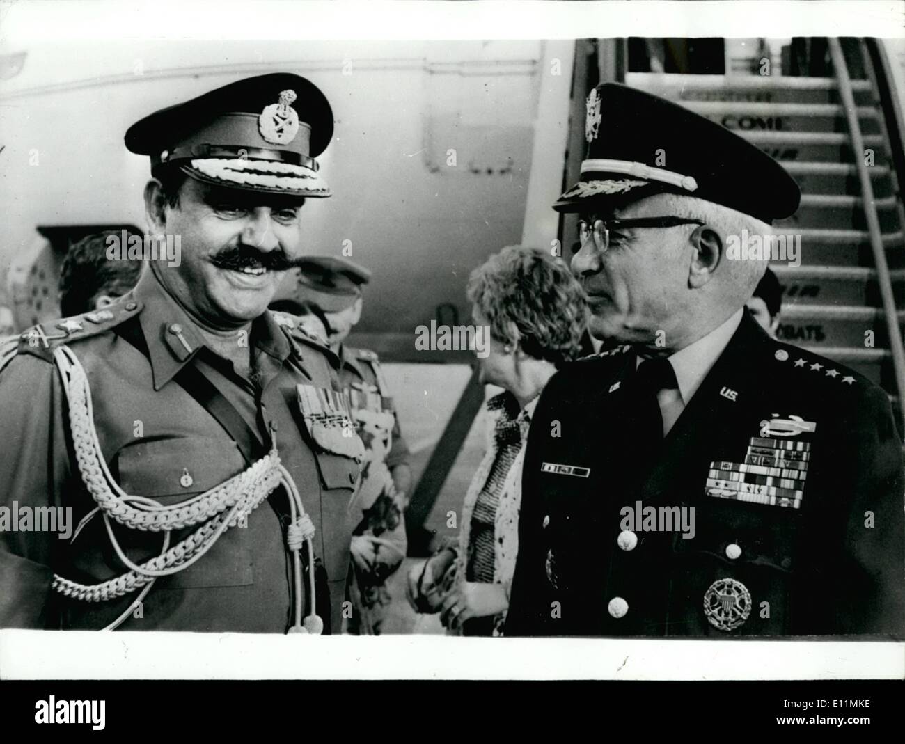 11. November 1978 US ArmeeStabschef General Bernard Rogers besucht