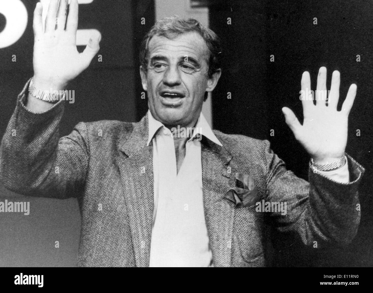 Schauspieler Jean-Paul Belmondo bei einer Veranstaltung Stockfoto
