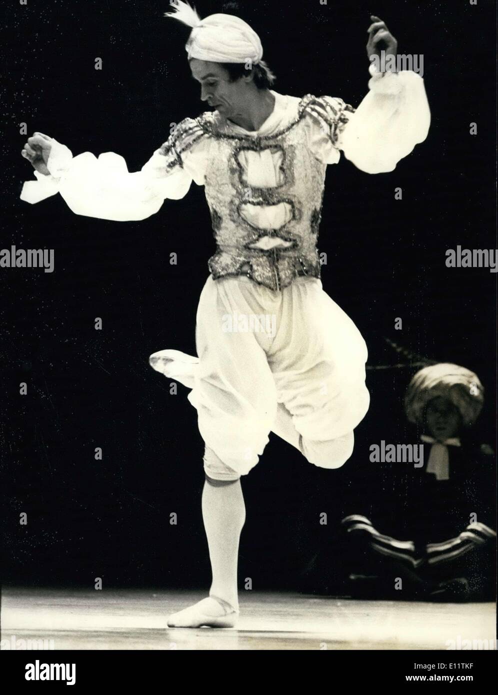 7. Dezember 1979 - Rudolf Nurejew in Balanchines '' Le Bourgeois Gentilhomme " Stockfoto