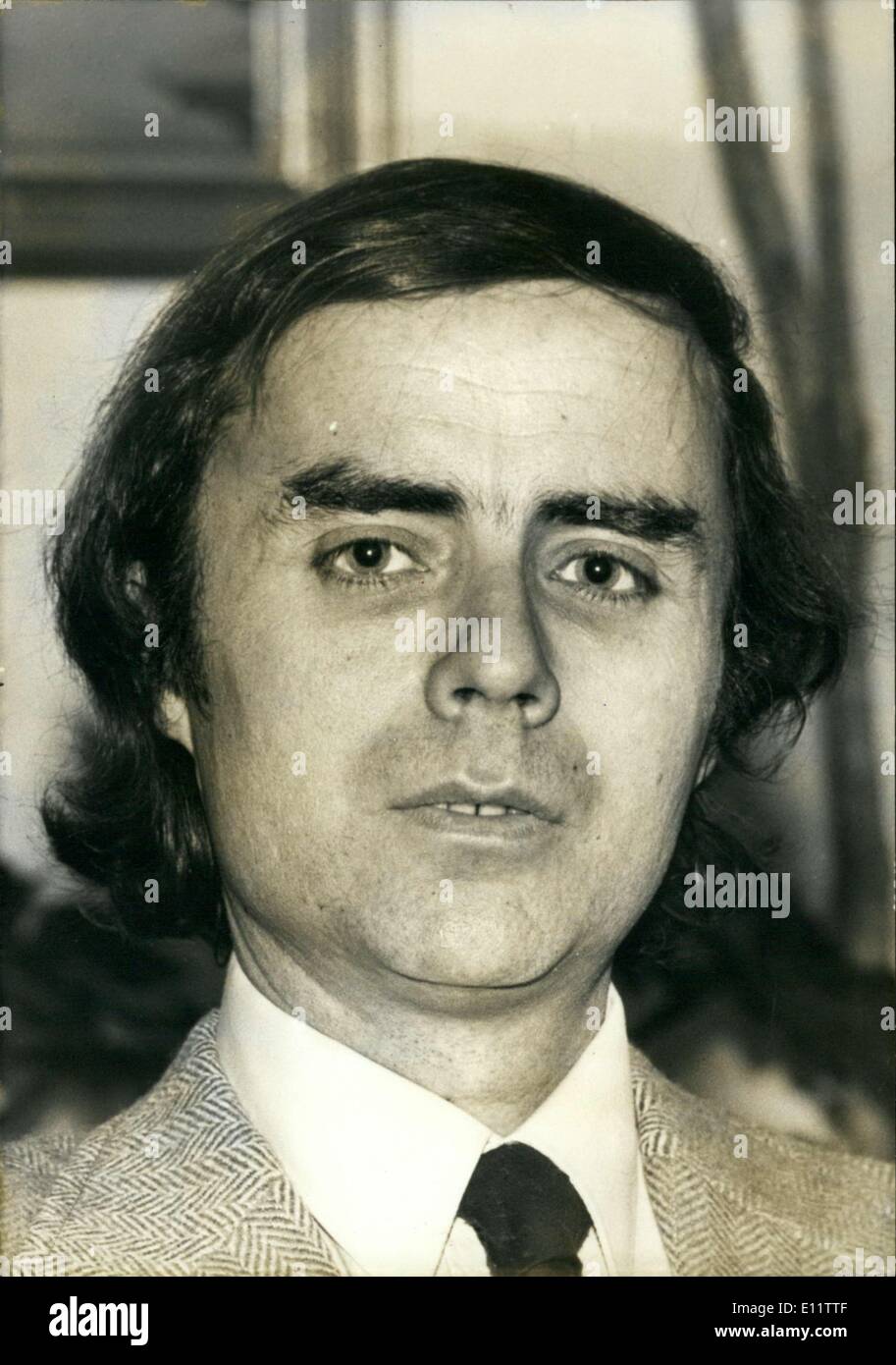 31. März 1980 - Präsidentschaftskandidat Jean-Claude Delarue Stockfoto