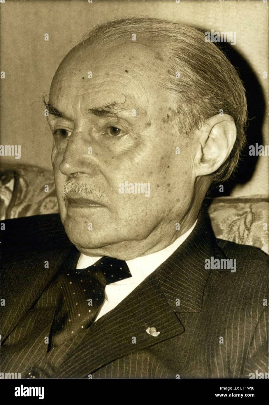 Sept. 09, 1980 - Premier Maurice Genevoix großen Krieg Stockfoto