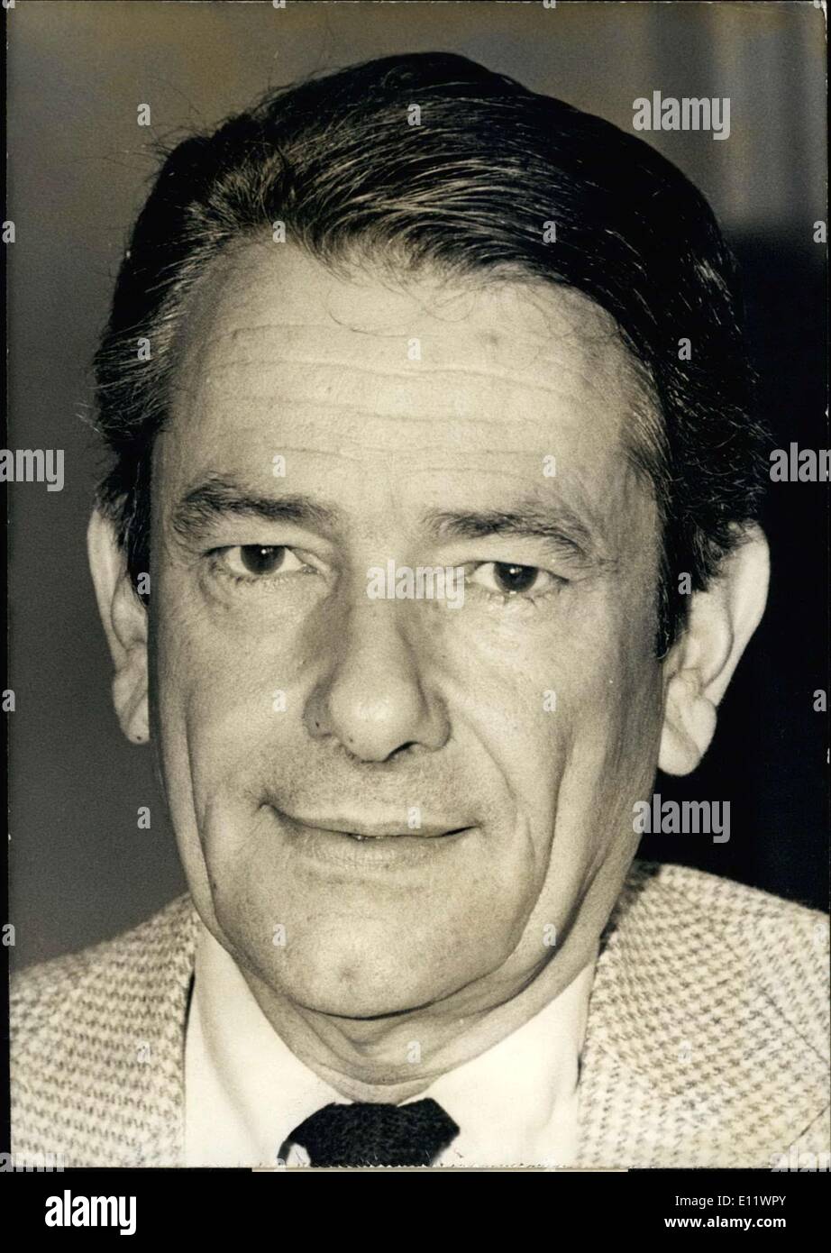 6. Juni 1980 - erhalten Michel Crepeau, Präsident der radikalen Bewegung der linken Nominierung seiner Partei für die Präsidentschaftswahlen von 1981 nach die inländischen Arbeitskräfte treffen durch die Bewegung führte, die dieses Wochenende in Paris stattfand. Stockfoto