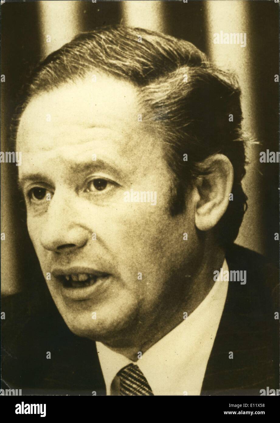 2. Juli 1980 - Herr Gaston Thorn, Kommission der C.E.F in Europa Stockfoto