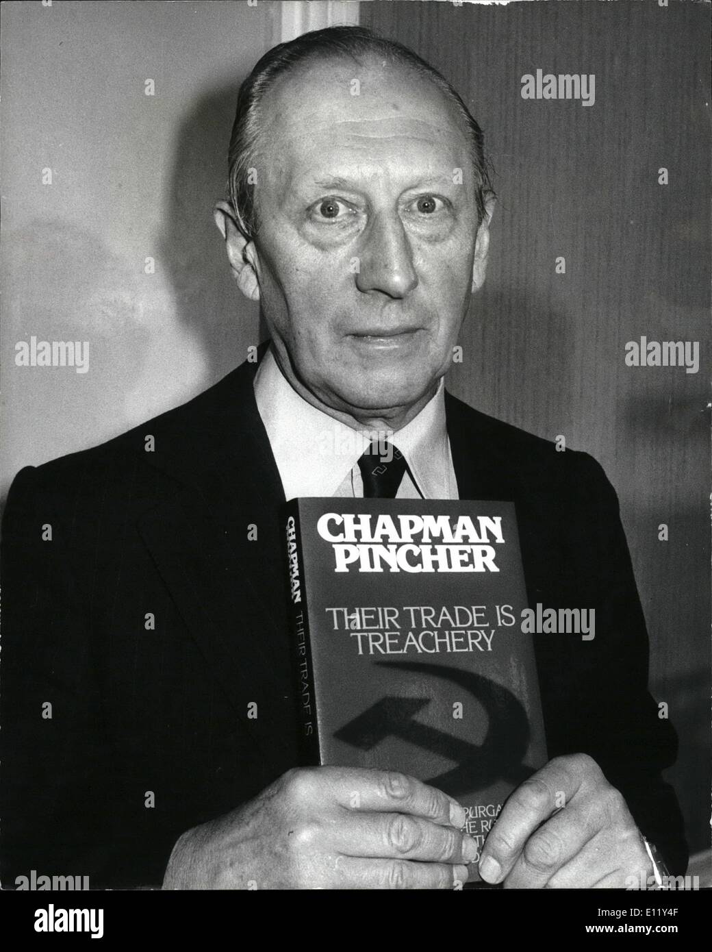 3. März 1981 - Chapman Pincher Fakten verzerrt sagt Ex-mi5-Chef: Sir Martin Furnival Jones, Sir Roger Hollis als Nachfolger Stockfoto