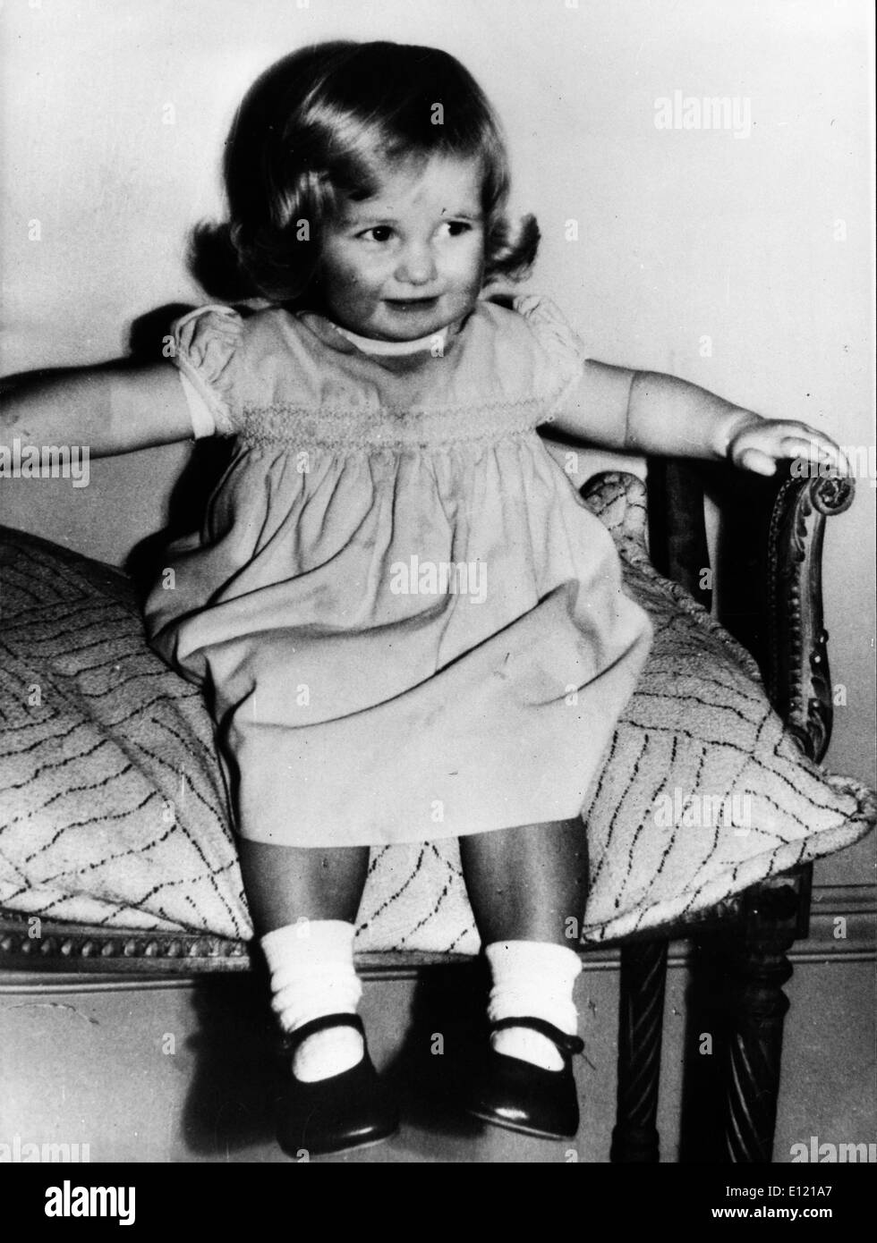 Porträt von zwei Jahre alte Prinzessin Diana Stockfoto