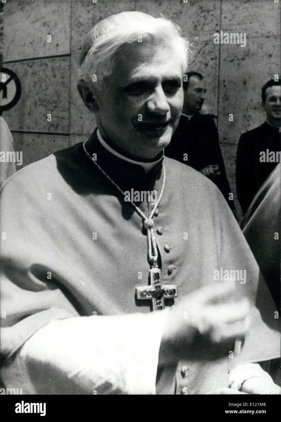 26. November 1981 - namens Kardinal Joseph Ratzinger Erzbischof München Stockfoto