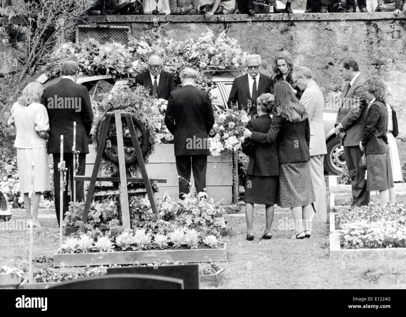 Beerdigung von Schauspieler David Niven Stockfoto