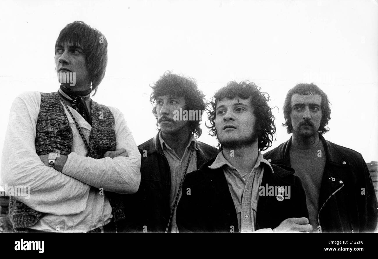 FLEETWOOD MAC-band (L-R) MICK FLEETWOOD, PETER GREEN, JEREMY SPENCER und JOHN MCVIE Stockfoto