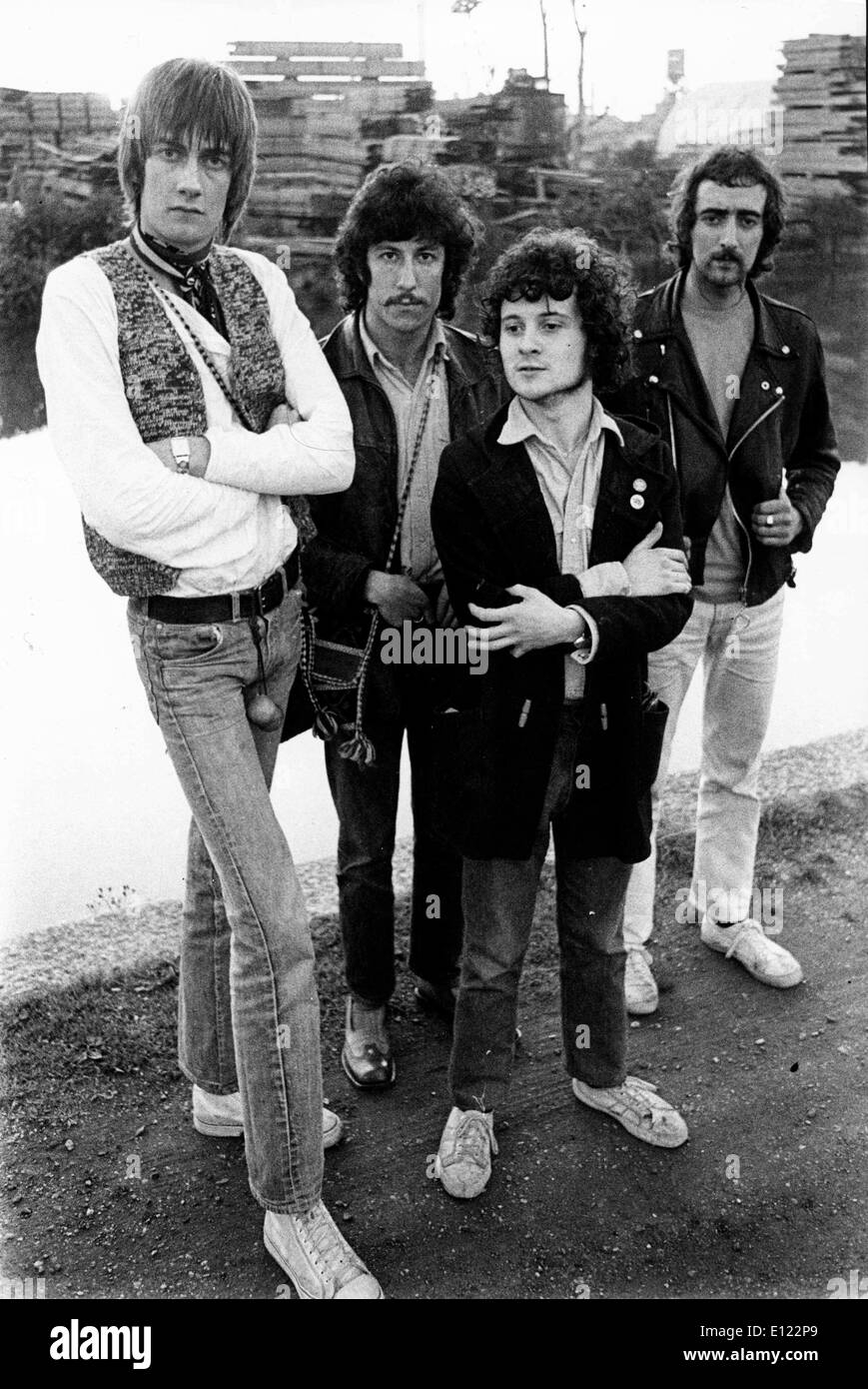 FLEETWOOD MAC-band (L-R) MICK FLEETWOOD, PETER GREEN, JEREMY SPENCER und JOHN MCVIE Stockfoto