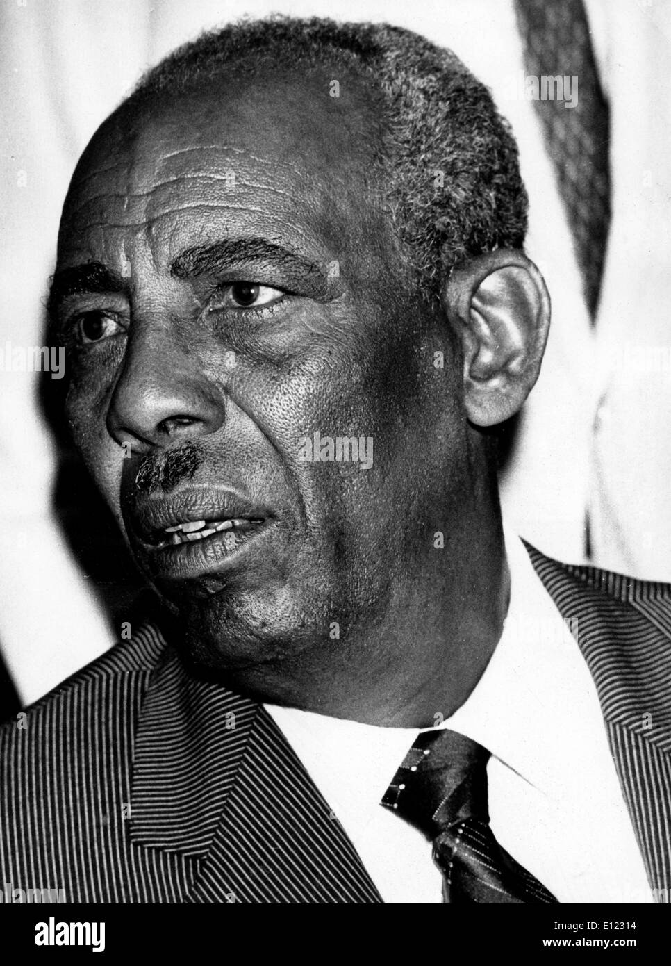 Präsident der Demokratischen Republik Somalia, General Mohammed SIYAD BARRE, Oberst, stellvertretender Kommandeur der Armee im Jahre 1965. Stockfoto