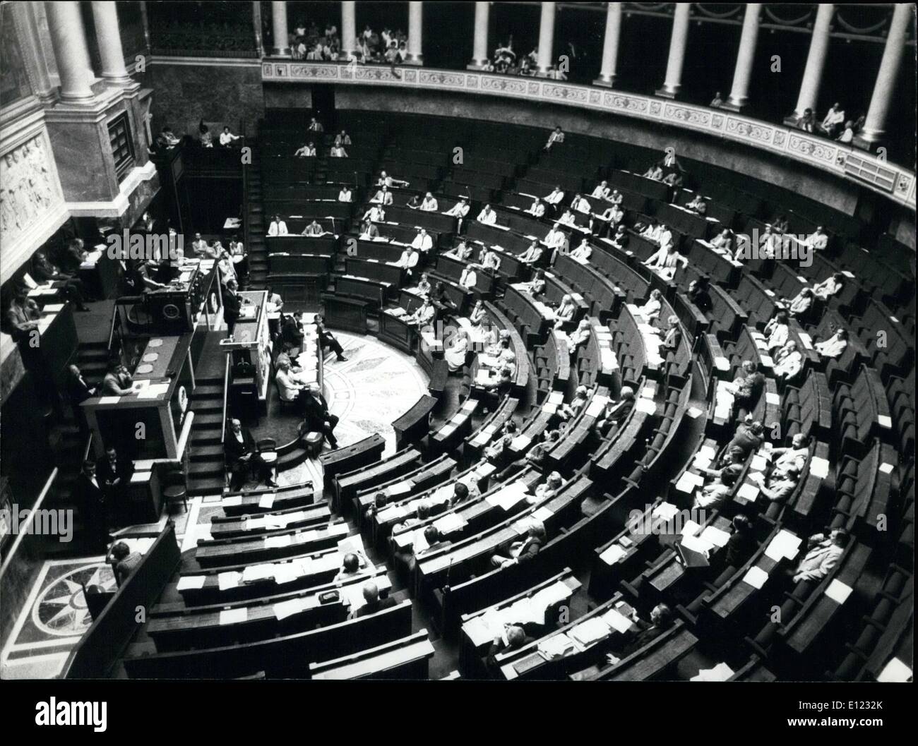 21. Juli 1982 - Robert Badinter anlässlich der Nationalversammlung Stockfoto