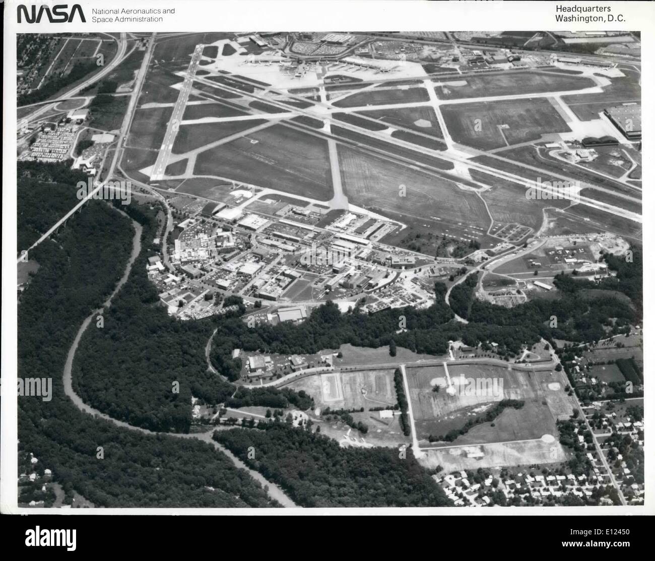 8. August 1984 - Luftbild von Lewis Research Center der NASA, Cleveland, OH Stockfoto