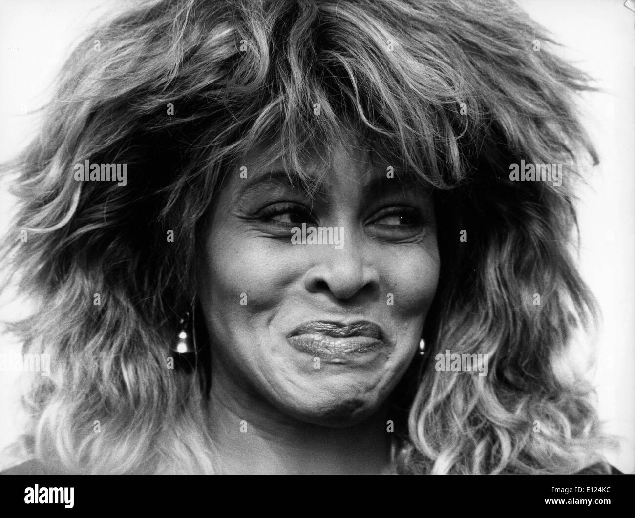 Sängerin Tina Turner während einer Pressekonferenz Stockfoto
