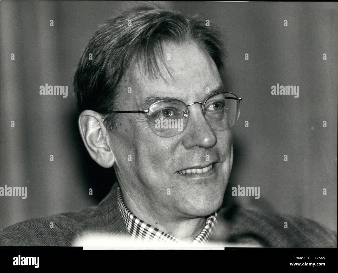 6. Juni 1991 - Donald Sutherland: Schauspieler Donald Sutherland hier anlässlich eines Empfangs in Como (Italien) am Vorabend des internationalen Vertrieb von '' Merit of Achievement Award'' in Campione, 20 Juni zu sehen ist. Stockfoto