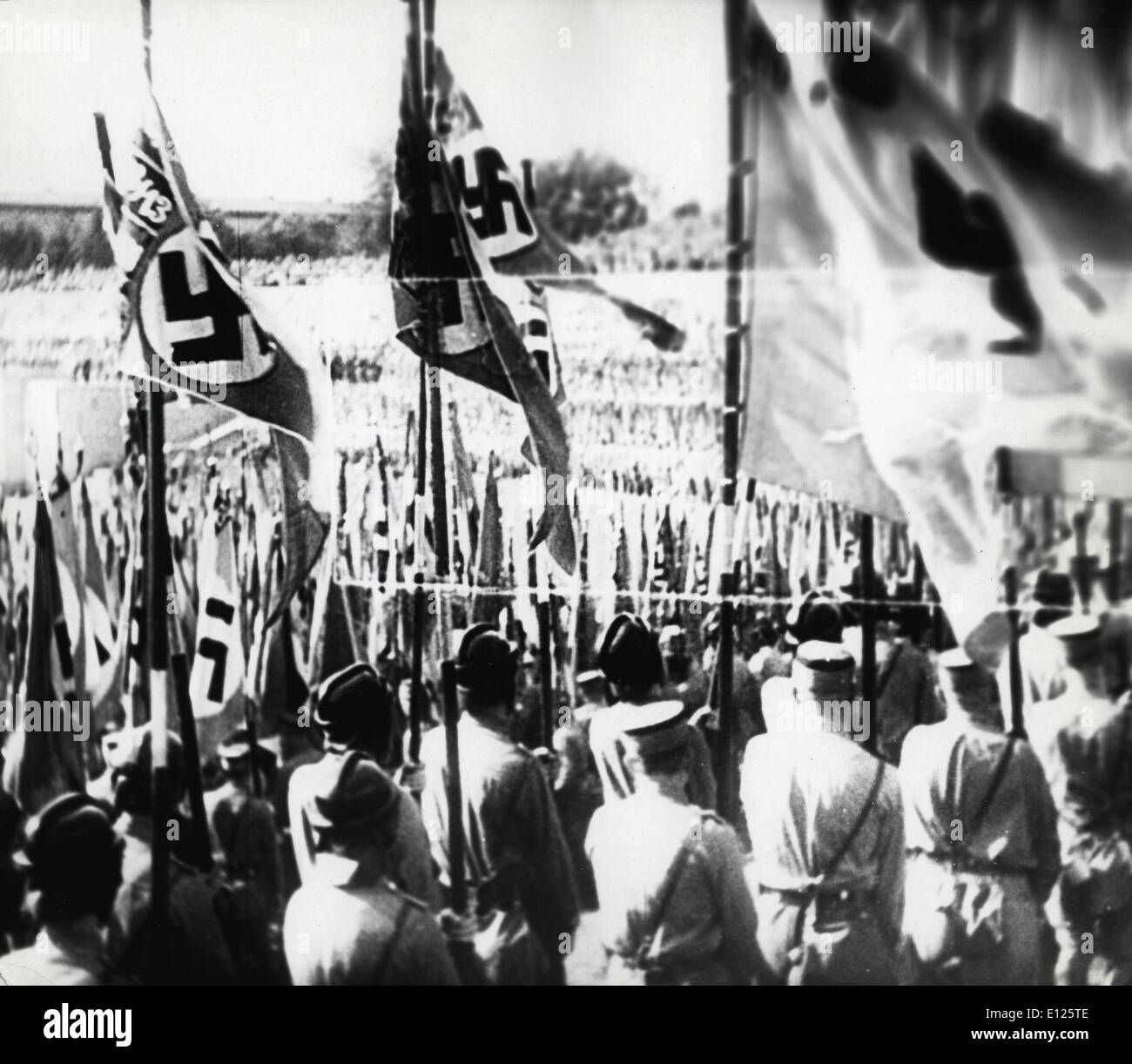 25. Januar 2005; Nürnberg, Deutschland; Datei-Foto. Datum unbekannt nationalsozialistischen Nazi-Kundgebung in Nürnberg... Stockfoto