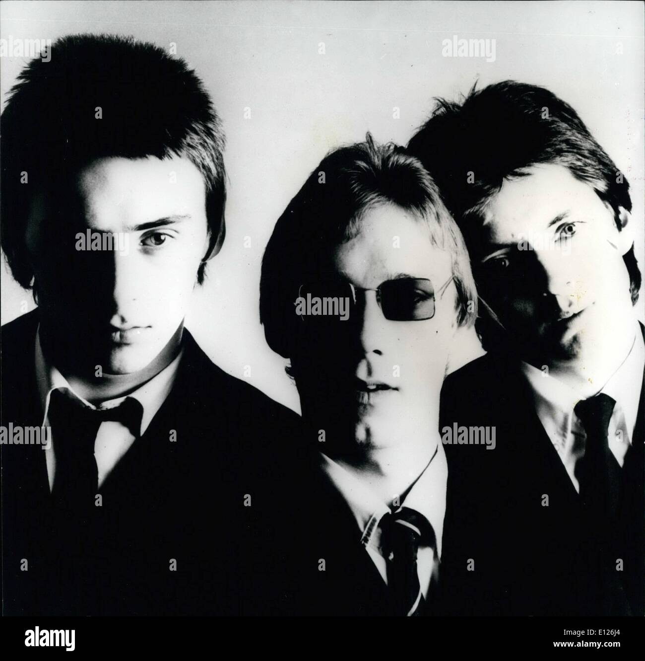 4. April 1990 - '' The Jam'' gerade ihr eigenes Brot machen!: bei einer Explosion in "New Wave'' Musik, eine komplette Breakaway Stockfoto