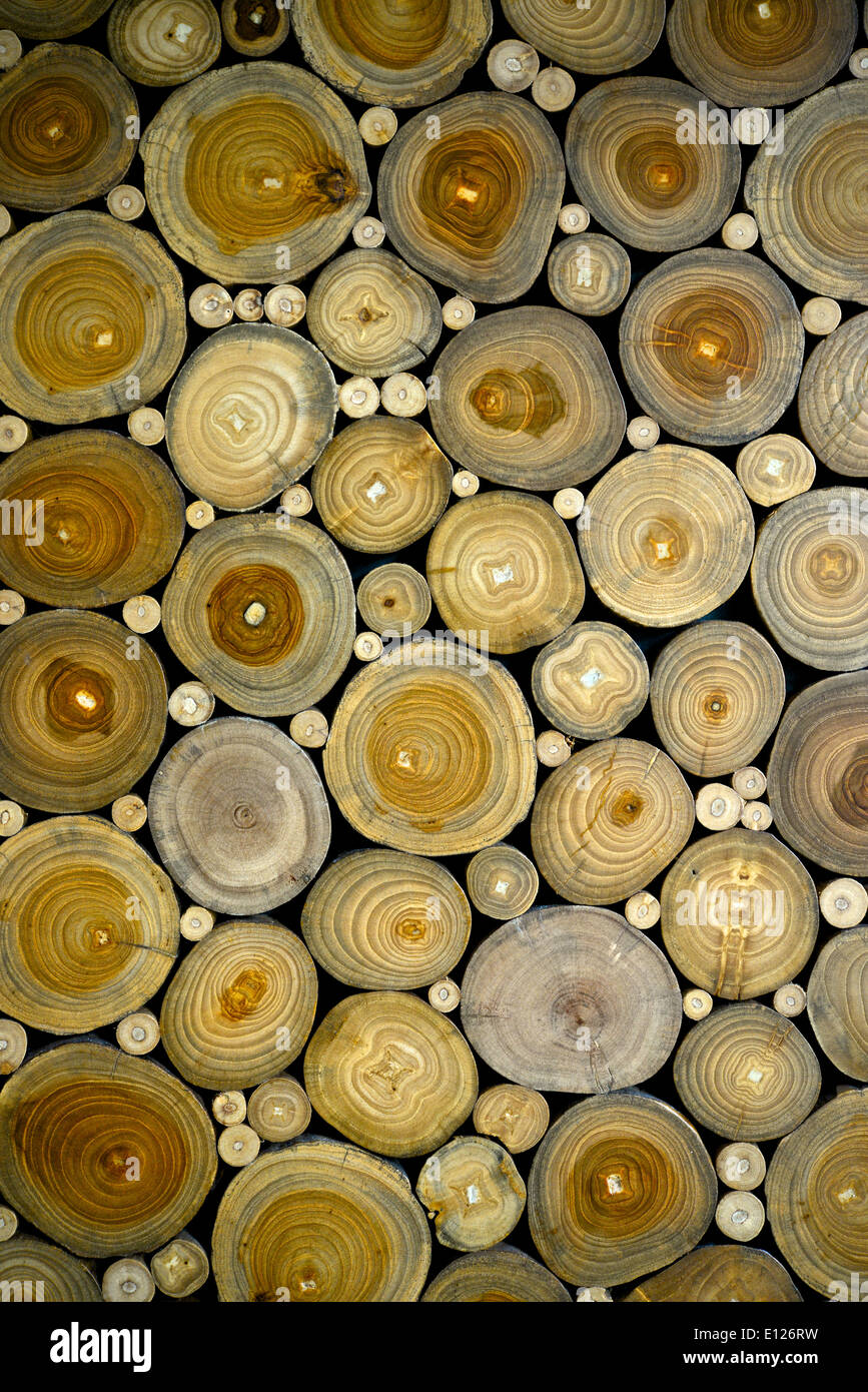 Holzstapel Stockfoto