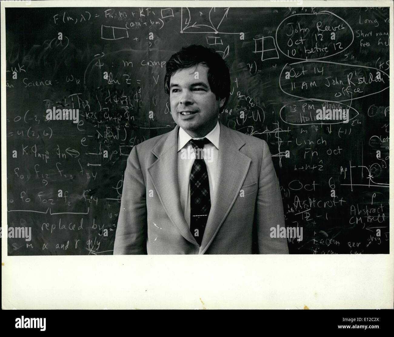 16. Dezember 2011 - Kenneth G. Wilson, die James A. Wochen Professor der Physik an der Cornell University und Sieger von 1982 den Nobelpreis für Physik. Cornell Universität Foto. Stockfoto