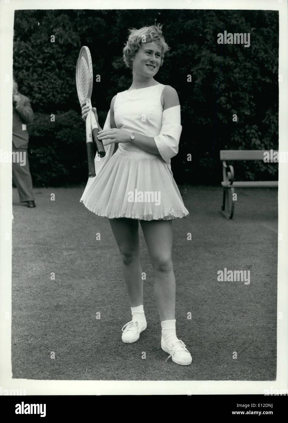 20. Dezember 2011 - Pre-Wimbledon Teil im Hurlingham Club. Hoto Shows: Shirley Bloomer, britischer Tennisspieler, Wea Stockfoto
