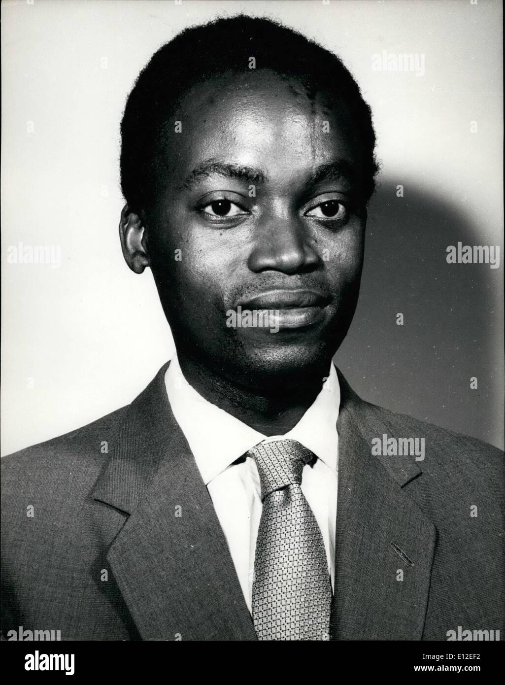 20. Dezember 2011 - Sambia Minister für Landwirtschaft, Hon E.H.K. Mudenda, MP. Constit: Lusaka West.  Bild Stockfoto