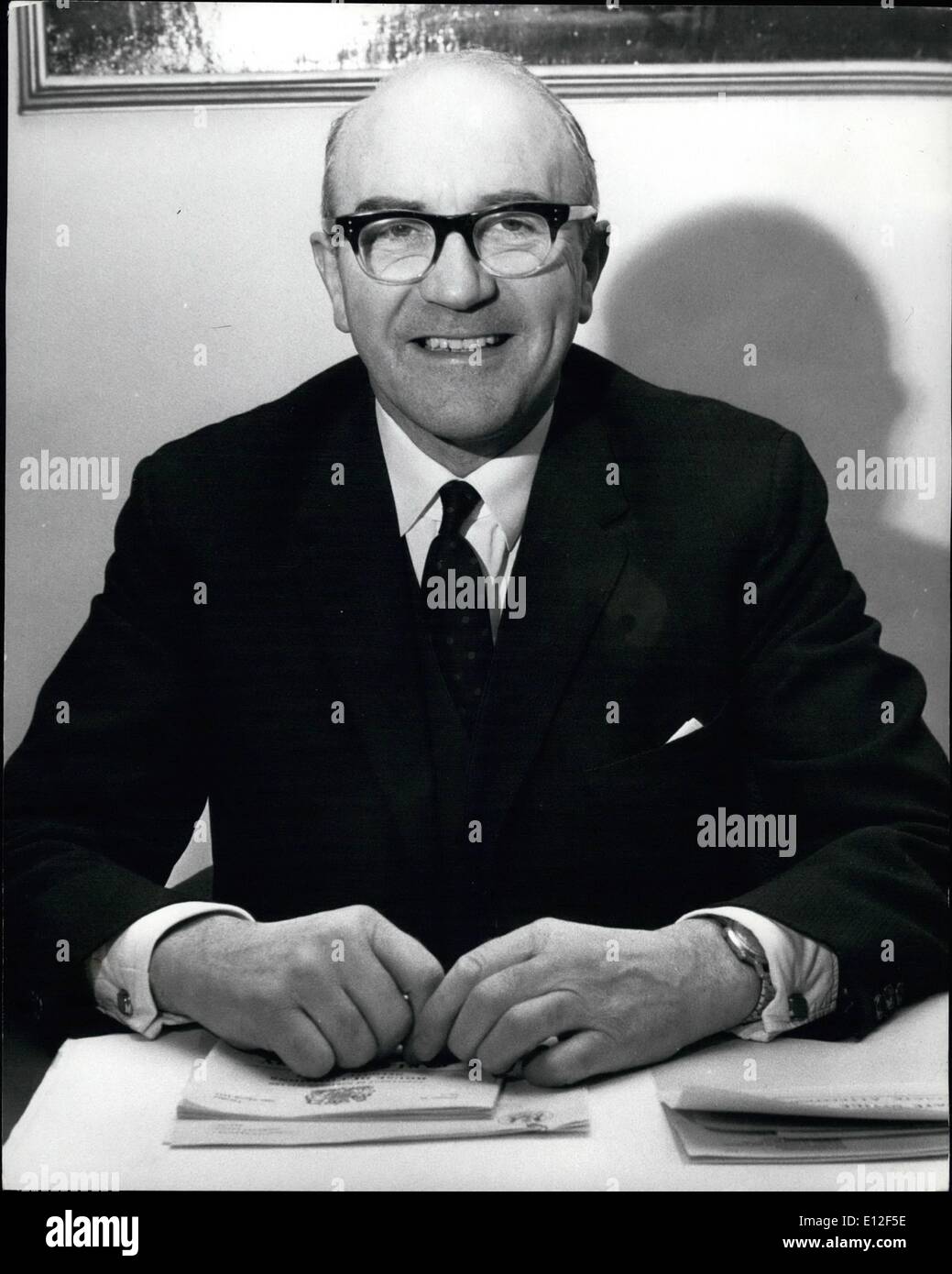 21. Dezember 2011 - die Ulster-Regierung: Rt Hon H V Kirk BcomSo FCA JP MP Finanzminister. Stockfoto