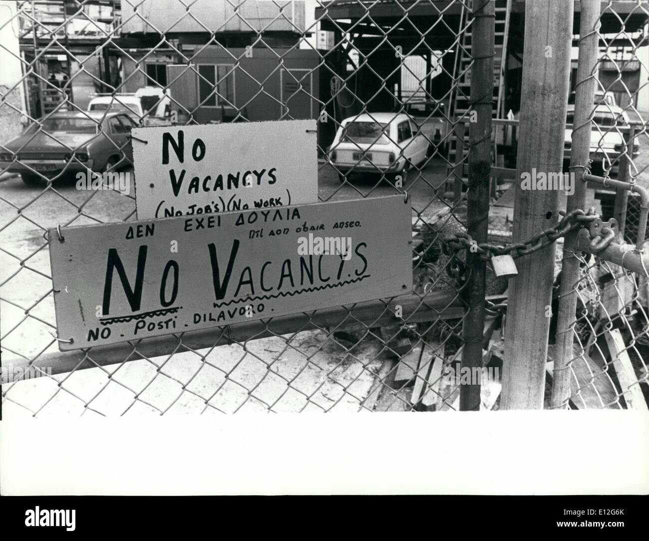 10. Januar 2012 - Arbeitslosigkeit in Sydney. Stockfoto